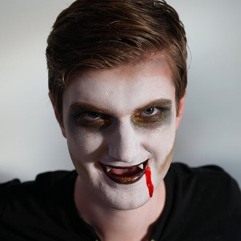 Freak Out Your Friends This Halloween With Our Glitter Vampire Makeup Tutorial 💉✨ - Unicorn Snot
