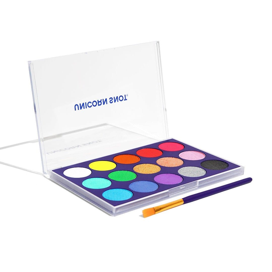 Snot Body Paint & Face Paint Palette | 15 Shades | Highly-Pigmented, Easy to Rem