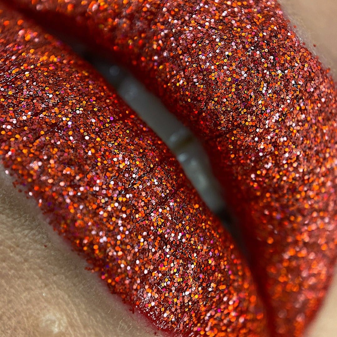 𝐆𝐀𝐁𝐎𝐗 10 Jars Cosmetic Chunky Glitter Orange Red Green Color Mix,  Holographic Nail Resin Glitter, Fine Powder+1mm+2mm+3mm Sequins Flakes,  Iridescent